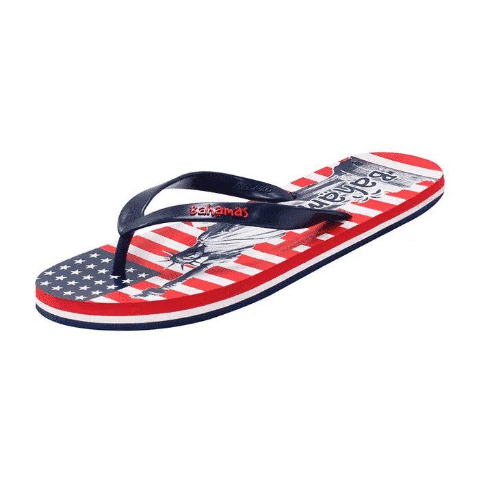 BAHAMAS NAVY/RED GENTS CASUALS SLIPPERS_BHG-86
